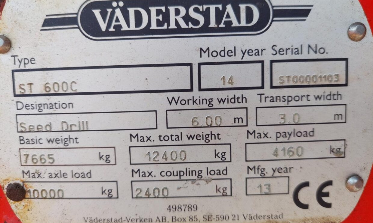 Seed drill Väderstad Spirit 600 C med Biodrill 360: picture 15