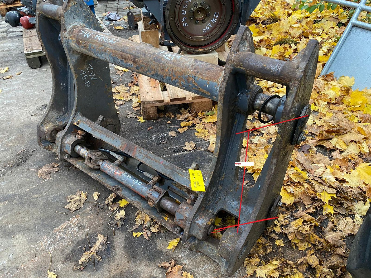 Hitachi ZW 150 - Quick coupler: picture 5 Hitachi ZW 150 - Quick coupler: picture 5
