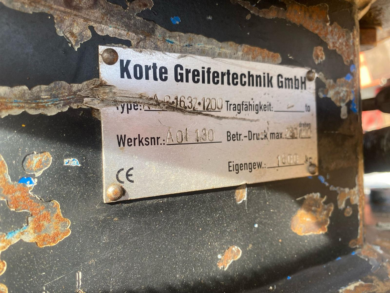 Korte / Model KAB 16.32.1200 - Grapple: picture 2 Korte / Model KAB 16.32.1200 - Grapple: picture 2