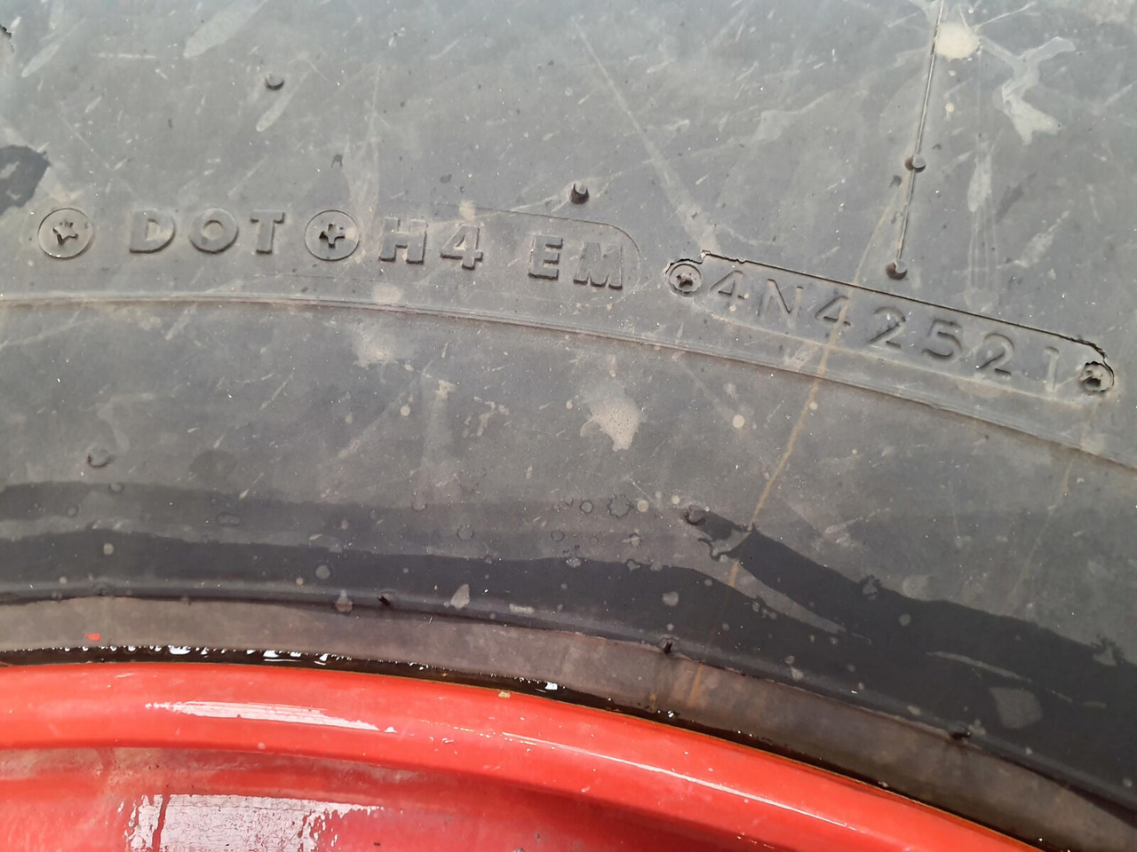 Bridgestone Wheel 445/95R25 10 12 1p - Wheel and tire package for Crane: picture 3 Bridgestone Wheel 445/95R25 10 12 1p - Wheel and tire package for Crane: picture 3