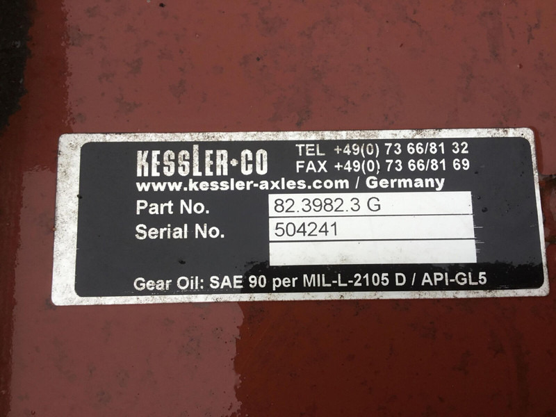 KESSLER axle 82.3982.3G - Rear axle for Crane: picture 5 KESSLER axle 82.3982.3G - Rear axle for Crane: picture 5