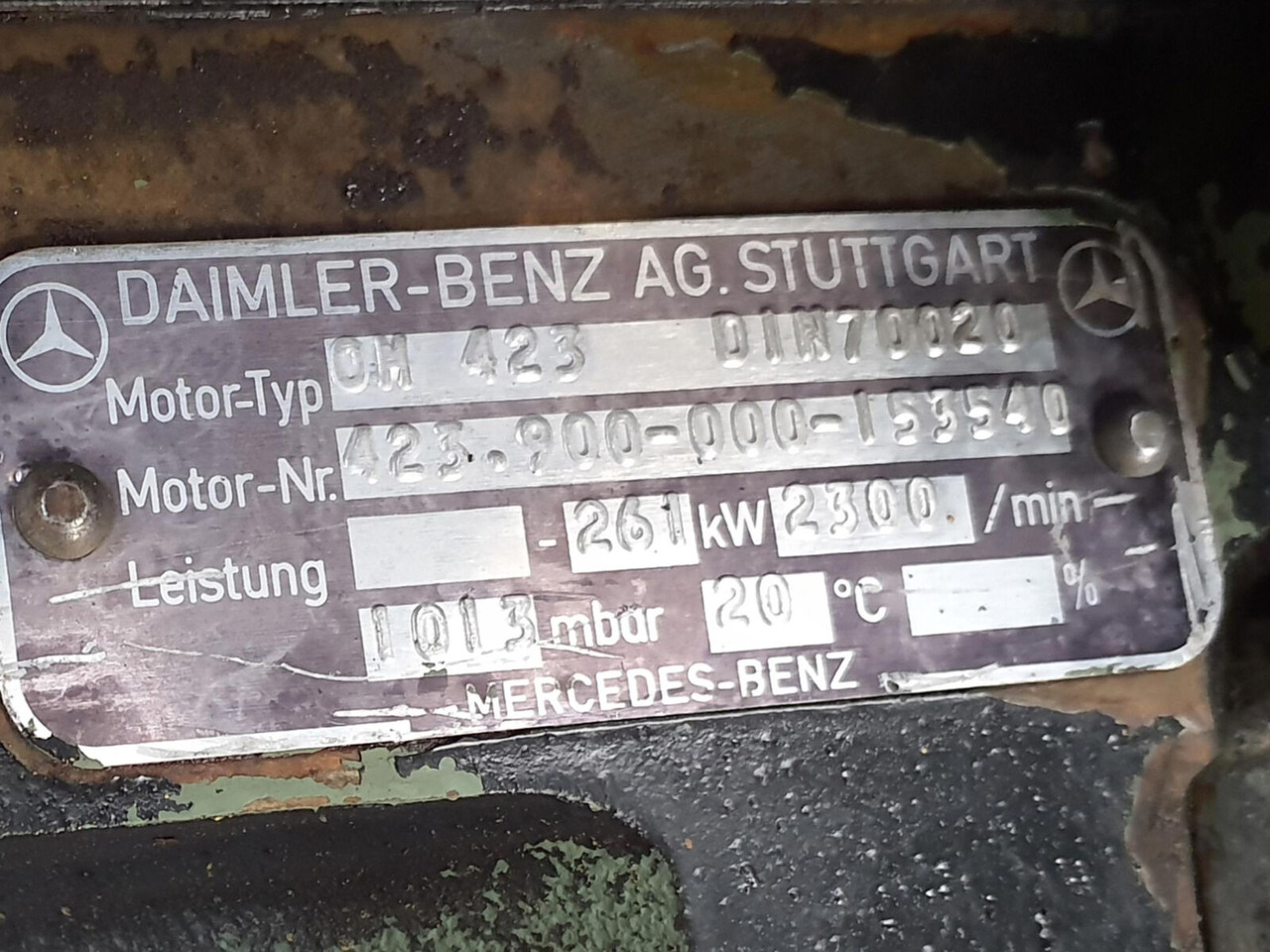 Mercedes-Benz LTM 1060 engine Mercedes-Benz OM 423 - Engine for Mobile crane: picture 5 Mercedes-Benz LTM 1060 engine Mercedes-Benz OM 423 - Engine for Mobile crane: picture 5