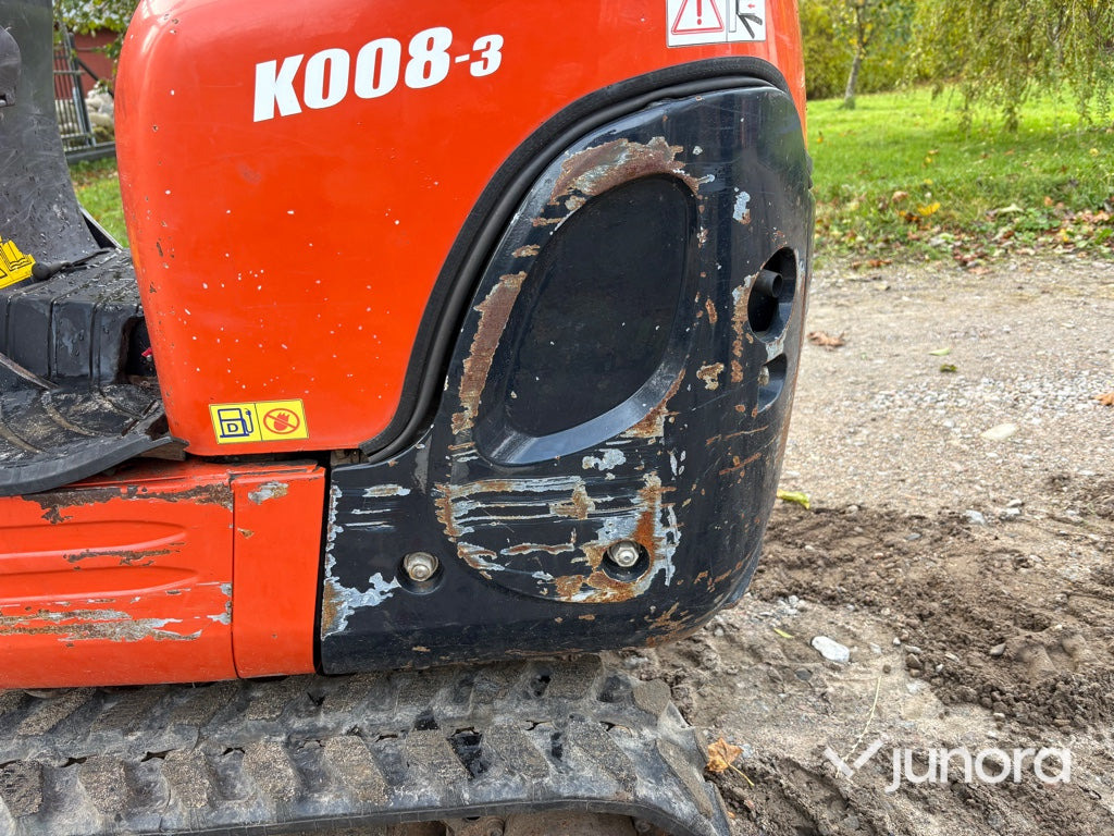 Mini excavator Minigrävare - Kubota, K008-3: picture 26
