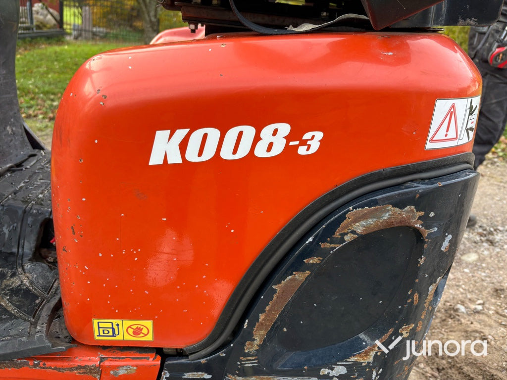 Mini excavator Minigrävare - Kubota, K008-3: picture 27