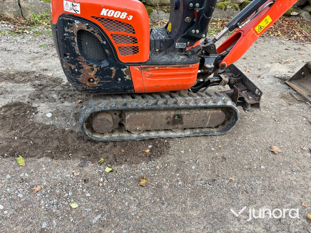 Mini excavator Minigrävare - Kubota, K008-3: picture 12