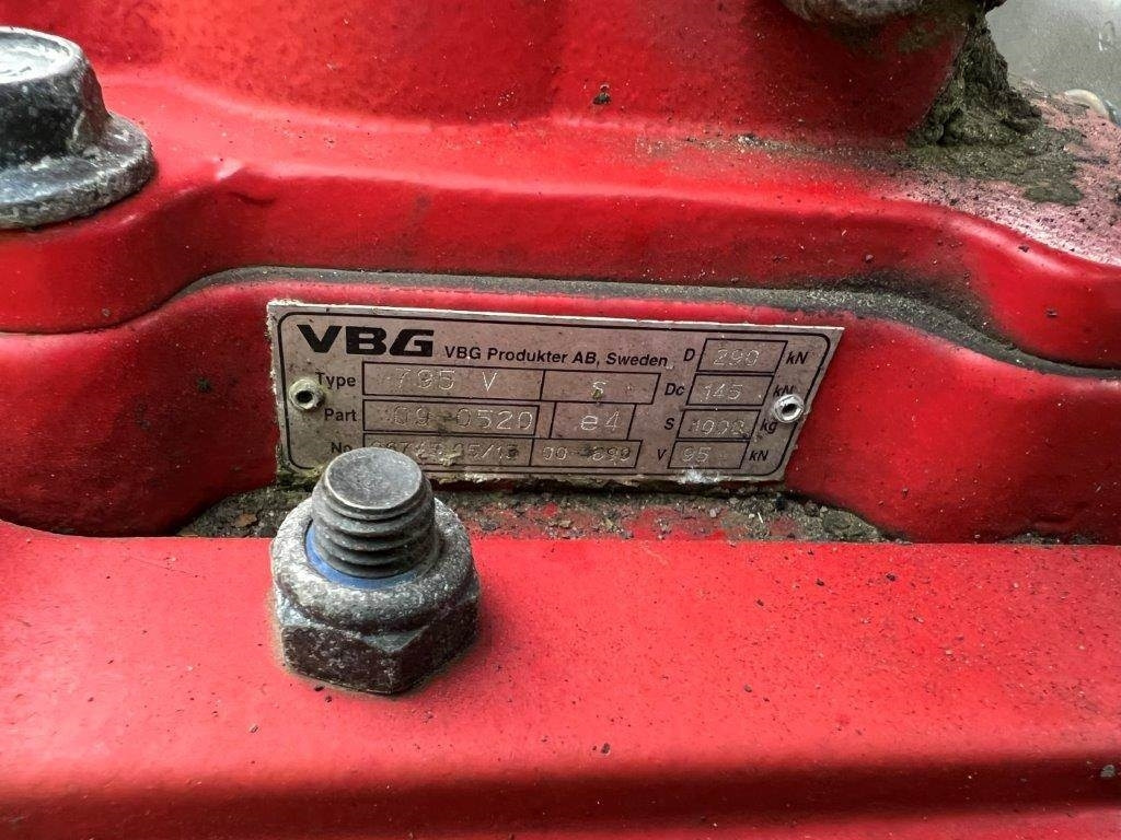 Loader crane for Construction machinery HMF 20,5 T-M Kran konsol med træk travers: picture 12