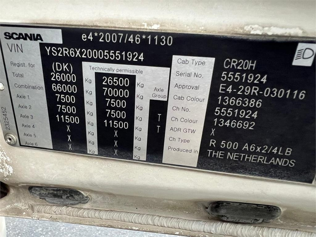 Tractor unit Scania R500 A 6x2-4 LB mega trækker: picture 21