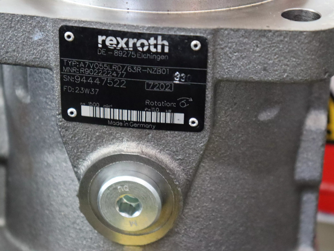 REXROTH A7VO55LRD/63R-NZB01 - Hydraulic pump for Construction machinery: picture 4 REXROTH A7VO55LRD/63R-NZB01 - Hydraulic pump for Construction machinery: picture 4