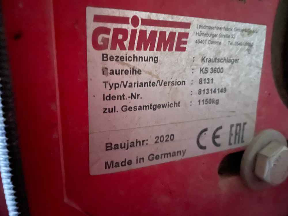 Grimme KS 3600 - Harvester: picture 2 Grimme KS 3600 - Harvester: picture 2