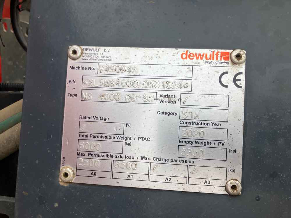 Dewulf MS4000 - Harvester: picture 2 Dewulf MS4000 - Harvester: picture 2
