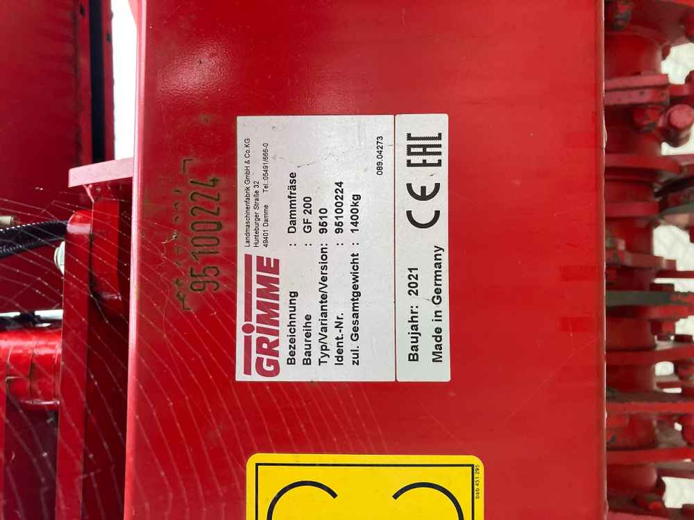 Grimme Grimme GF 200, 2 Row/ Single Bed, Hook Tine Tilla - Harvester: picture 3 Grimme Grimme GF 200, 2 Row/ Single Bed, Hook Tine Tilla - Harvester: picture 3