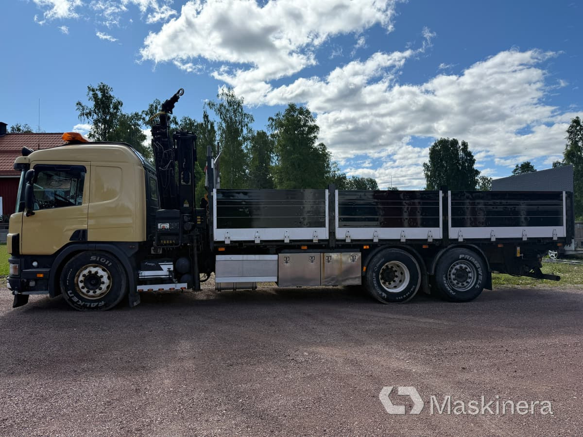 Kranbil Scania 114G - Dropside/ Flatbed truck, Crane truck: picture 2 Kranbil Scania 114G - Dropside/ Flatbed truck, Crane truck: picture 2