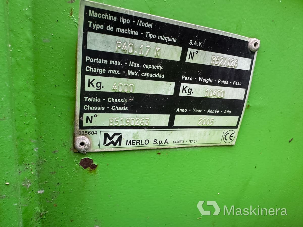 Telescopic handler Teleskoplastare Merlo P40.17K: picture 34