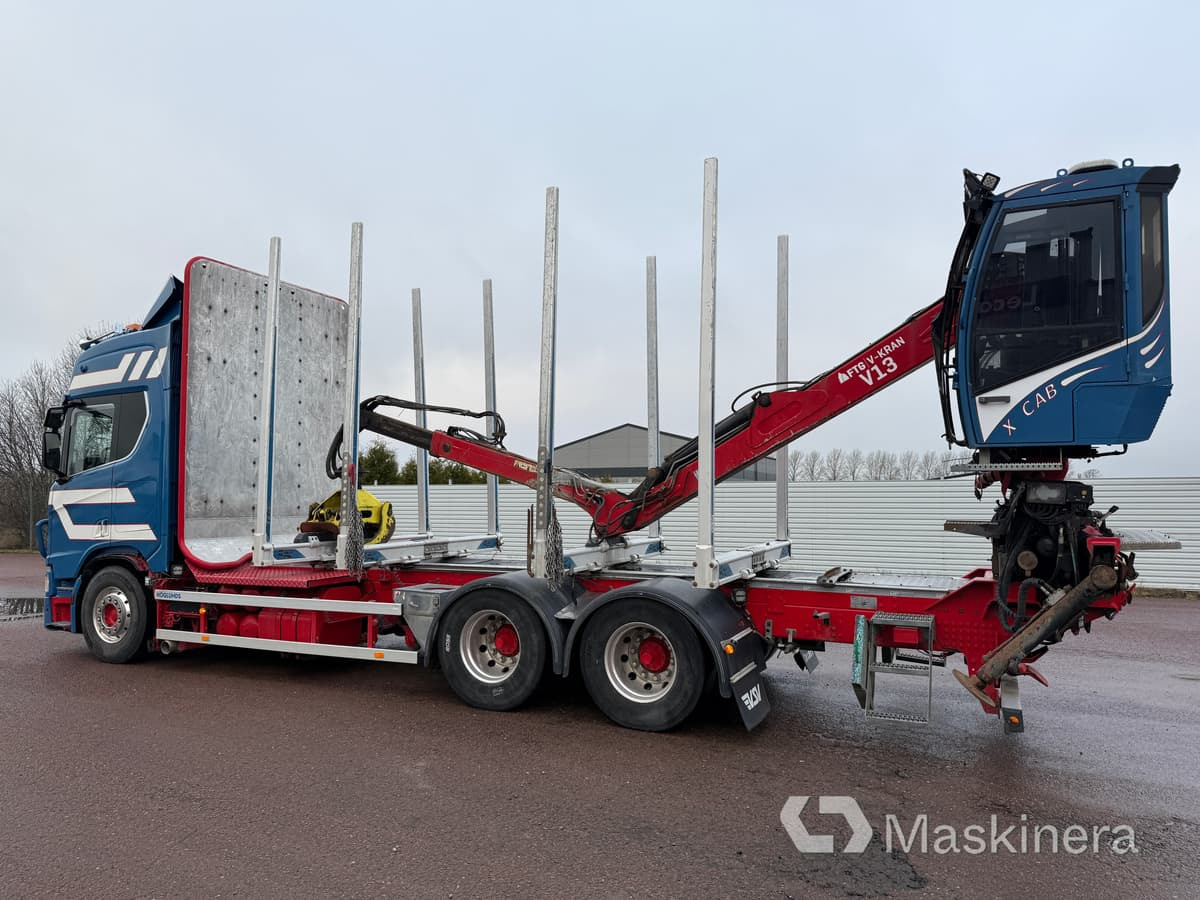 Timmerbil Scania R650B 6X4 - Logging truck, Crane truck: picture 3 Timmerbil Scania R650B 6X4 - Logging truck, Crane truck: picture 3