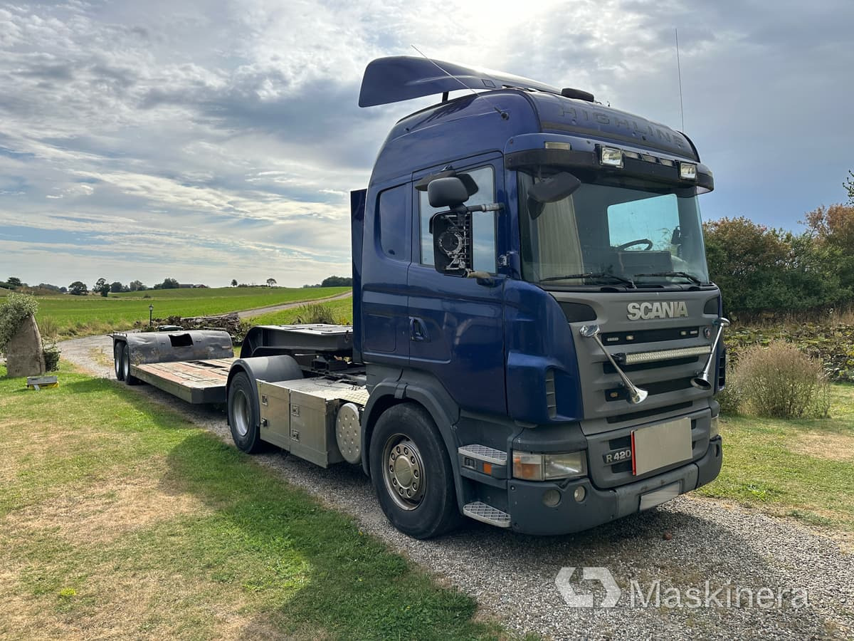 Scania R420 highline A-traktor Scania + 2 släp - Tractor unit, Dropside/ Flatbed semi-trailer: picture 3 Scania R420 highline A-traktor Scania + 2 släp - Tractor unit, Dropside/ Flatbed semi-trailer: picture 3