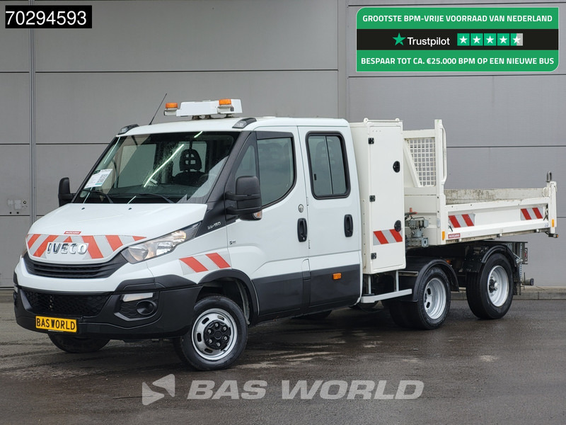 Iveco Daily 35C15 3.0L Kipper met Kist Maxicargo Airco Cruise Camera Euro6 Tipper Benne Kieper 2m3 Airco Dubbel cabine Cruise control - Tipper van: picture 1 Iveco Daily 35C15 3.0L Kipper met Kist Maxicargo Airco Cruise Camera Euro6 Tipper Benne Kieper 2m3 Airco Dubbel cabine Cruise control - Tipper van: picture 1