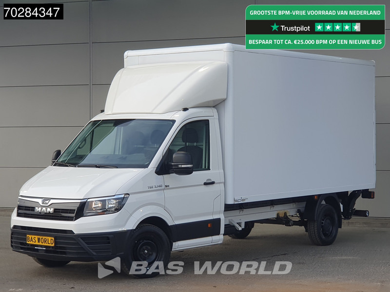 MAN TGE 3.140 Laadklep Bakwagen Airco Cruise Camera Euro6 Meubelbak Koffer 20m3 Airco Cruise control - Box van: picture 1 MAN TGE 3.140 Laadklep Bakwagen Airco Cruise Camera Euro6 Meubelbak Koffer 20m3 Airco Cruise control - Box van: picture 1