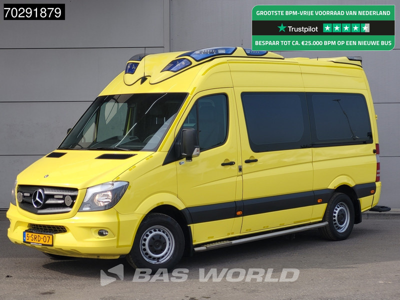 Ambulance Mercedes-Benz Sprinter 319 CDI Marge! 3.0L V6 Automaat 2x Schuifdeur Airco Cruise Euro6 Krankenwagen Rettungswagen 8m3 Airco Cruise control: picture 1