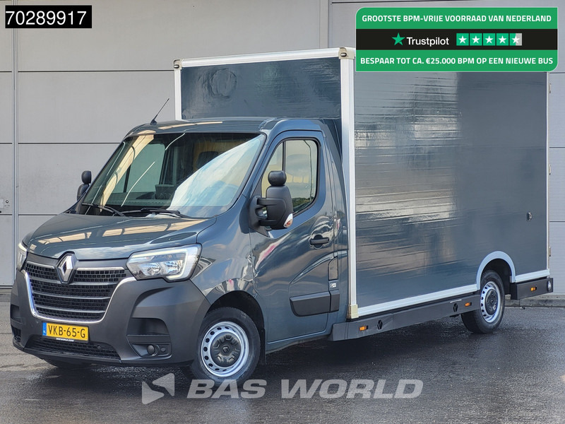 Renault Master 150PK Bakwagen Luchtvering Airco Cruise Meubelbak Plancher Verkoopwagen Foodtruck Paardenwagen 18m3 Airco Cruise control - Box van: picture 1 Renault Master 150PK Bakwagen Luchtvering Airco Cruise Meubelbak Plancher Verkoopwagen Foodtruck Paardenwagen 18m3 Airco Cruise control - Box van: picture 1