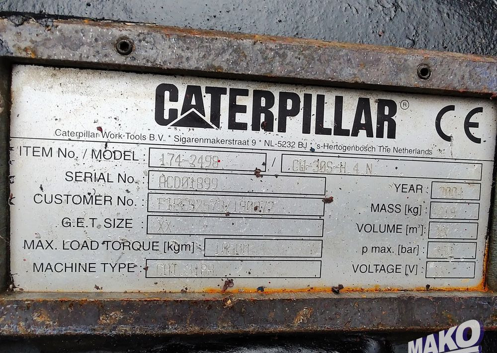 Szybkozłącze hydrauliczne CAT Verachtert CW30S CW40S CW20S - Attachment for Construction machinery: picture 4 Szybkozłącze hydrauliczne CAT Verachtert CW30S CW40S CW20S - Attachment for Construction machinery: picture 4
