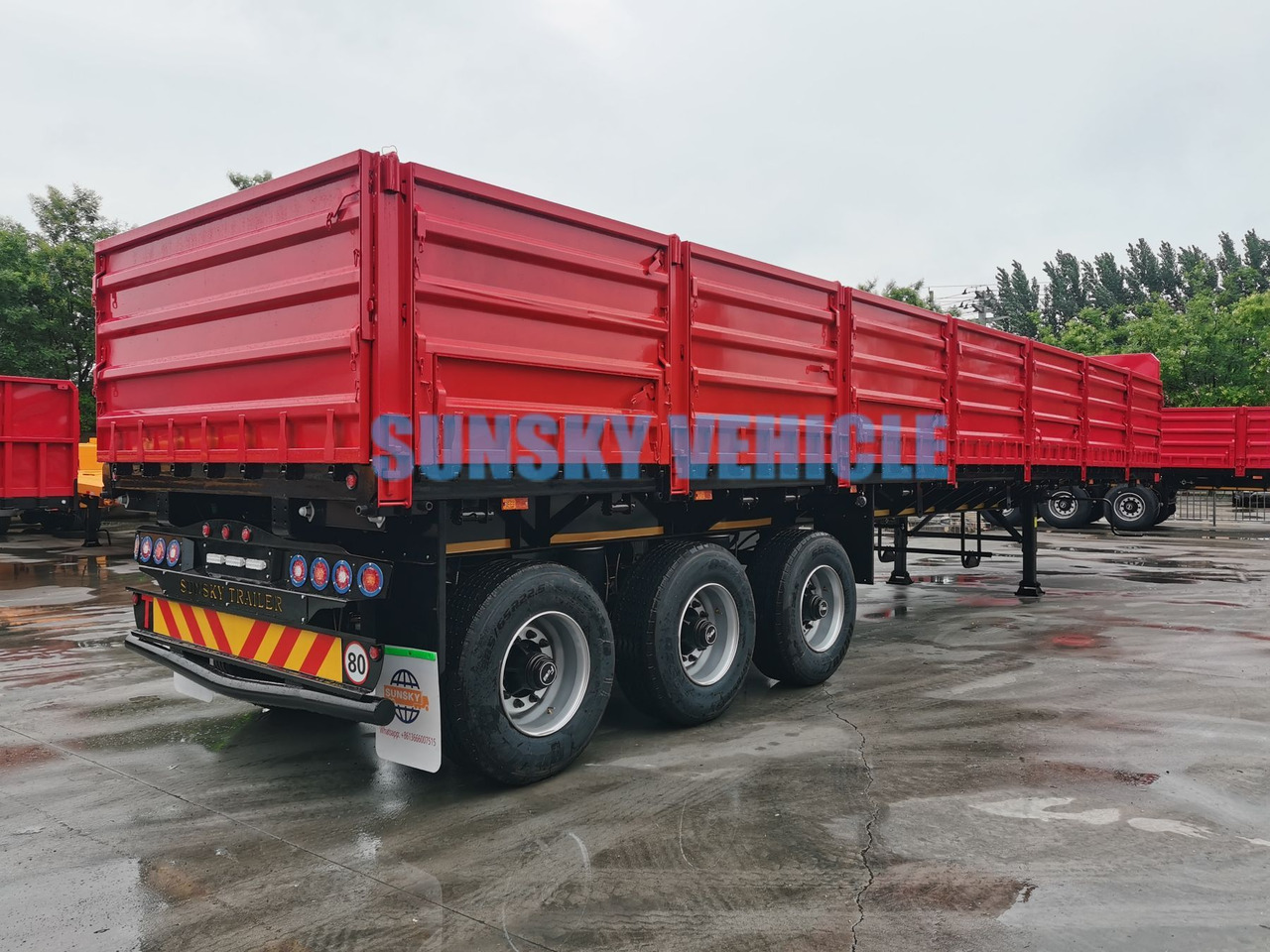 Leasing of SUNSKY Drop Side semi trailer SUNSKY Drop Side semi trailer: picture 7