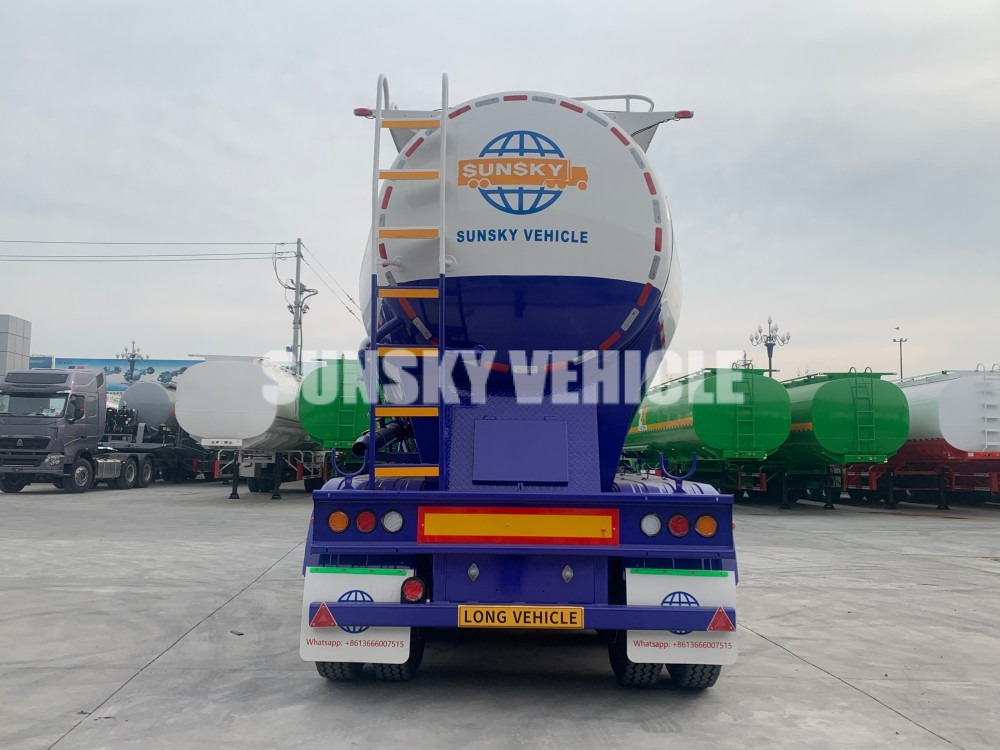 New Tank semi-trailer for transportation of cement SUNSKY bulk cement trailer: picture 7