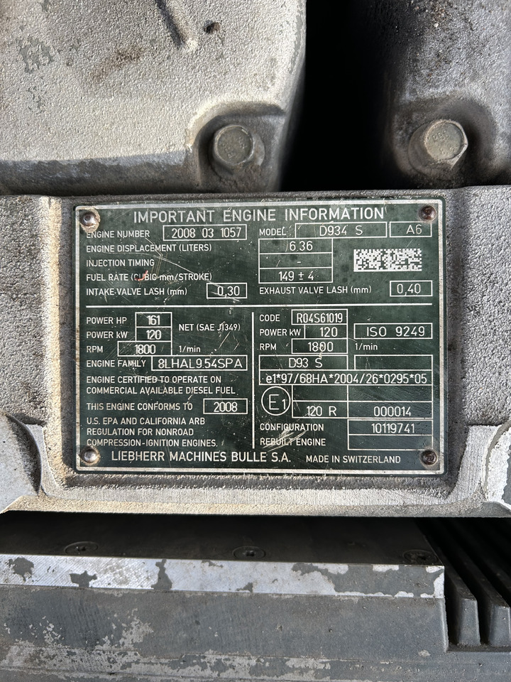 Liebherr D934S A6 - Engine for Excavator: picture 3 Liebherr D934S A6 - Engine for Excavator: picture 3