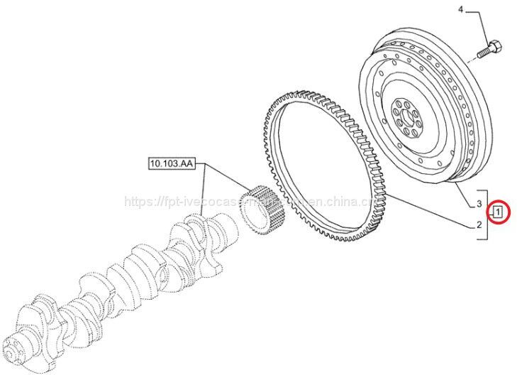 FPT IVECO CASE Cursor11 EURO 6 F3GFE613A B001 5801863562/5801690111 flywheel 5801565562 - Flywheel: picture 1 FPT IVECO CASE Cursor11 EURO 6 F3GFE613A B001 5801863562/5801690111 flywheel 5801565562 - Flywheel: picture 1