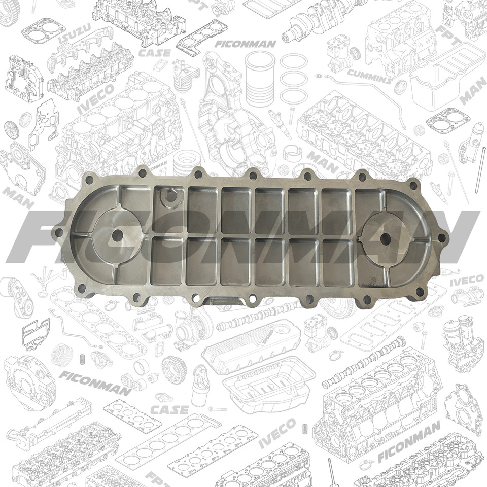FPT IVECO CASE Cursor9 FPT IVECO CASE Cursor9 Euro 6 F2CFE612 A/B/D F2CFE614A*B041/F2CGE614F*V004 5802431166 EXCHANGER COVER - OIL HEAT EXCHANGER 504127468 - Oil cooler for Tipper: picture 2 FPT IVECO CASE Cursor9 FPT IVECO CASE Cursor9 Euro 6 F2CFE612 A/B/D F2CFE614A*B041/F2CGE614F*V004 5802431166 EXCHANGER COVER - OIL HEAT EXCHANGER 504127468 - Oil cooler for Tipper: picture 2