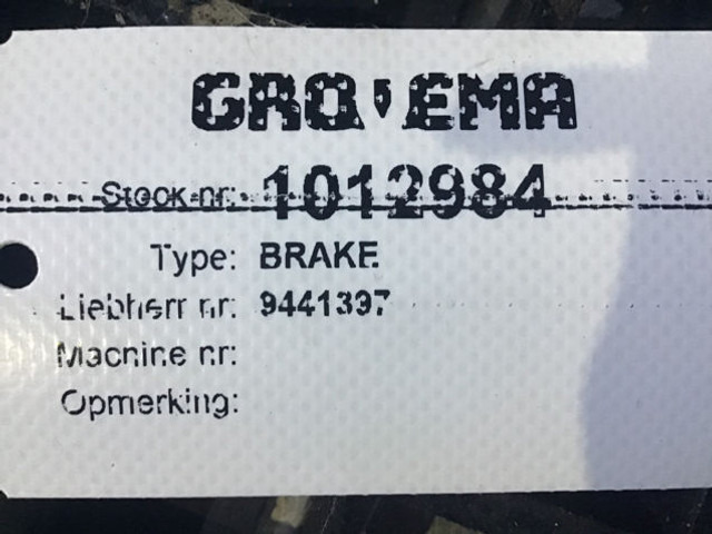 Liebherr Brake - Brake disc: picture 4 Liebherr Brake - Brake disc: picture 4