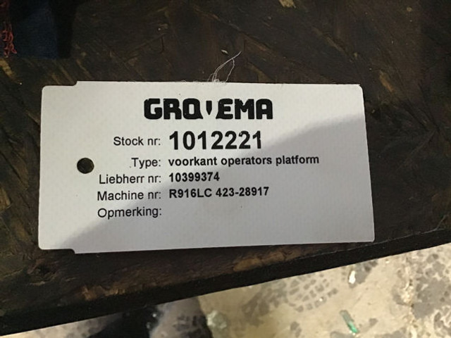 Liebherr Cover Rotating Deck - Bumper: picture 3 Liebherr Cover Rotating Deck - Bumper: picture 3