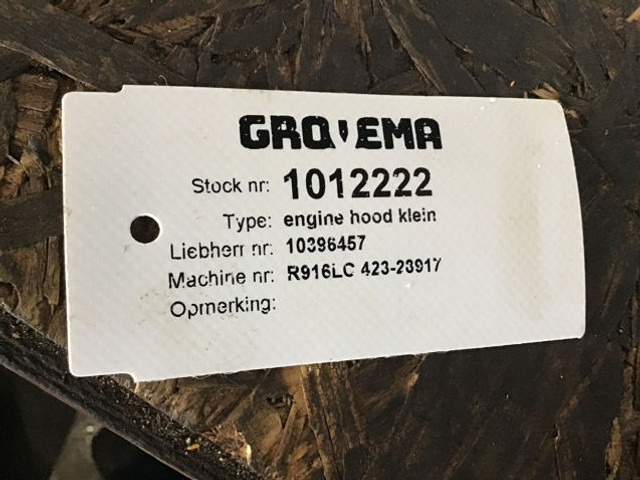 Hood Liebherr Engine Hood Small: picture 6