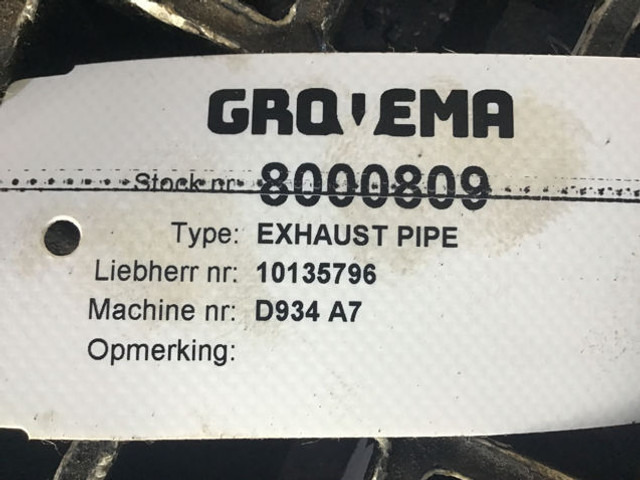 Liebherr Exhaust Pipe - Exhaust pipe: picture 2 Liebherr Exhaust Pipe - Exhaust pipe: picture 2