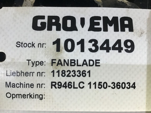 Liebherr Fan Blade - Fan: picture 4 Liebherr Fan Blade - Fan: picture 4