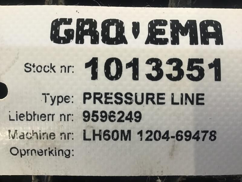 Liebherr Pressure Line - Hydraulics: picture 3 Liebherr Pressure Line - Hydraulics: picture 3