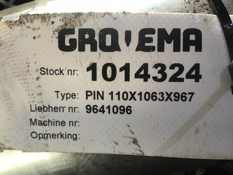 Liebherr Pin 110x1063x967 - Spare parts: picture 2 Liebherr Pin 110x1063x967 - Spare parts: picture 2