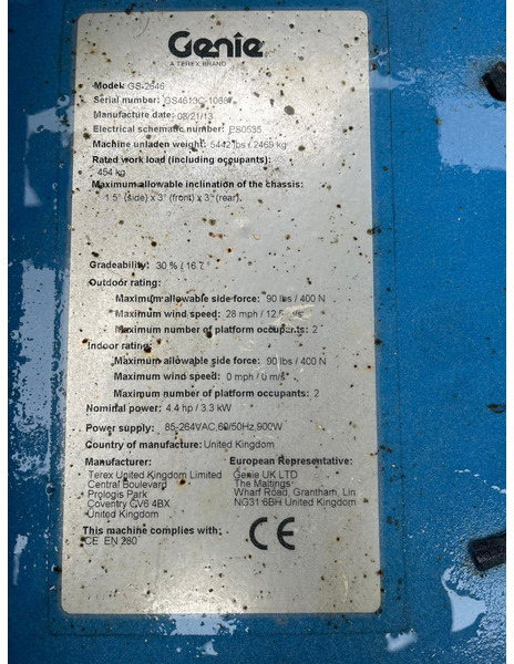 Genie GS 2646 - Scissor lift: picture 5 Genie GS 2646 - Scissor lift: picture 5