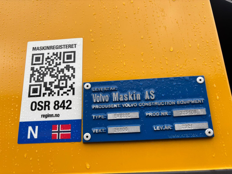 Volvo EW 220 E TUNNEL - Excavator: picture 5 Volvo EW 220 E TUNNEL - Excavator: picture 5