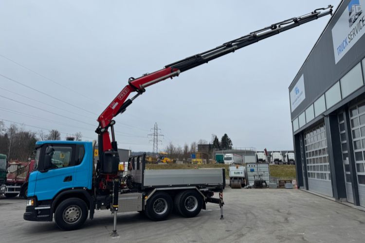 Scania G540 6x4 Fassi 395-7 SZM&Pritsche - Crane truck, Dropside/ Flatbed truck: picture 3 Scania G540 6x4 Fassi 395-7 SZM&Pritsche - Crane truck, Dropside/ Flatbed truck: picture 3
