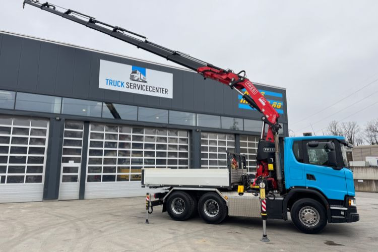Scania G540 6x4 Fassi 395-7 SZM&Pritsche - Crane truck, Dropside/ Flatbed truck: picture 4 Scania G540 6x4 Fassi 395-7 SZM&Pritsche - Crane truck, Dropside/ Flatbed truck: picture 4
