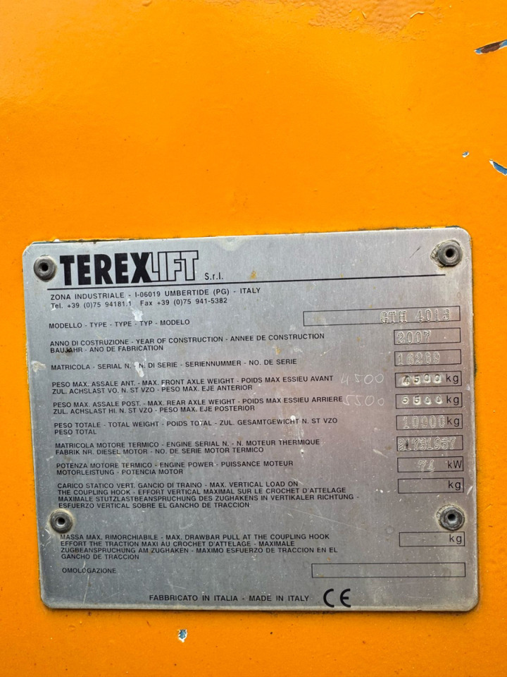 Telescopic handler TEREX GTH 4013: picture 9