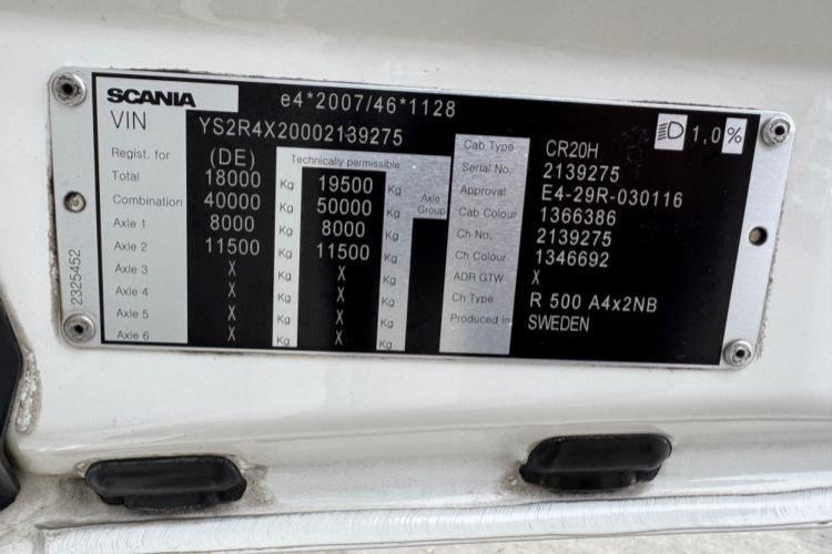 Tractor unit Scania R500 4x2: picture 17