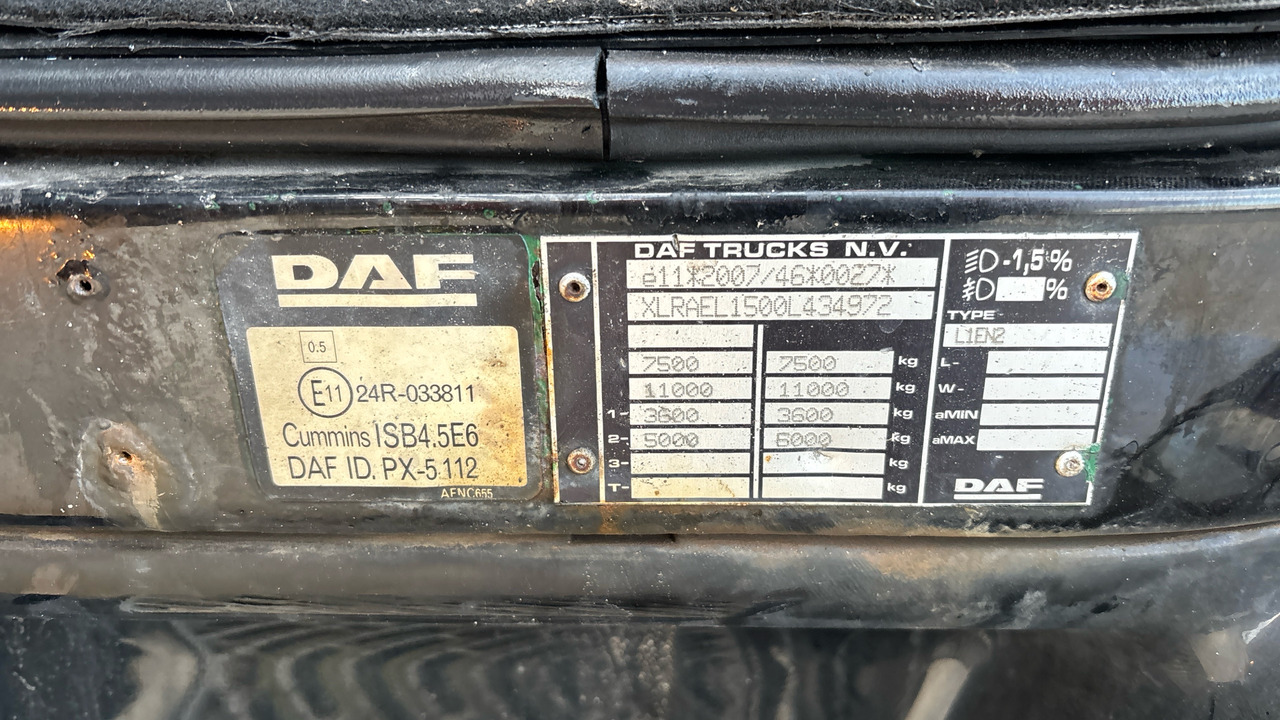 Curtainsider truck DAF LF 150: picture 12 Curtainsider truck DAF LF 150: picture 12