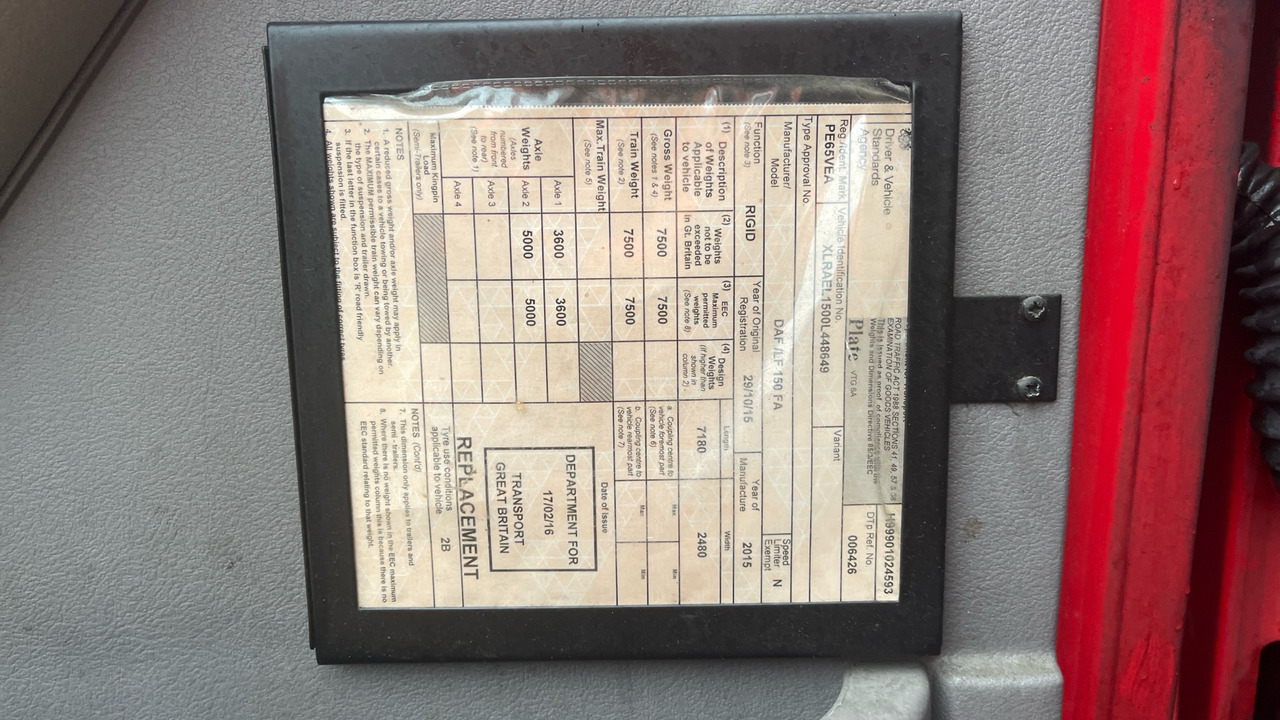 Box truck Daf LF 150: picture 11