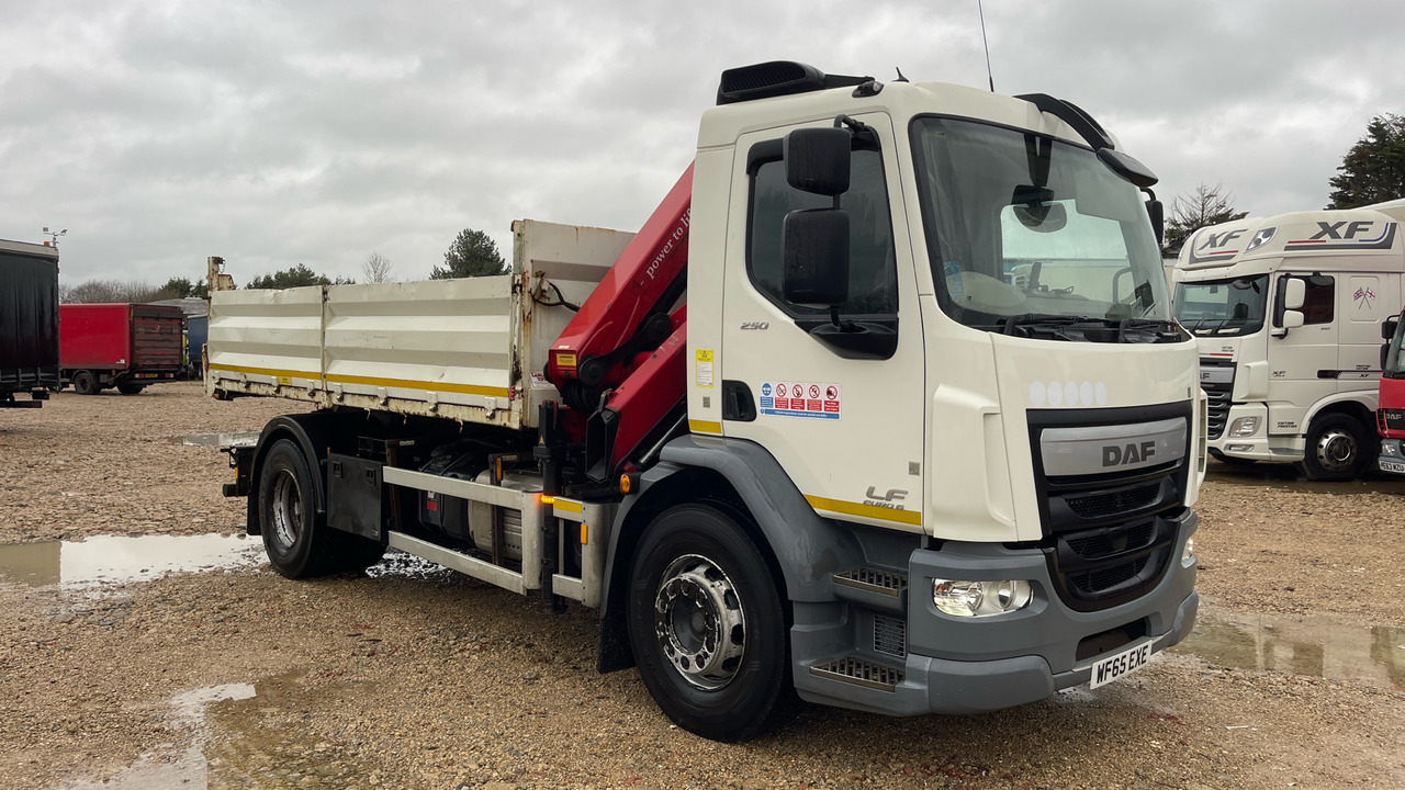 Daf LF 250 - Tipper, Crane truck: picture 1 Daf LF 250 - Tipper, Crane truck: picture 1