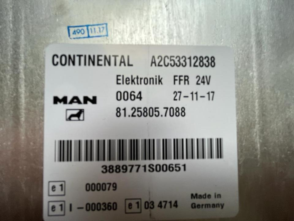 MAN CONTINENTAL VDO Elektronik FFR Steuergerät Nr 81.25805.7088 - ECU for Truck: picture 2 MAN CONTINENTAL VDO Elektronik FFR Steuergerät Nr 81.25805.7088 - ECU for Truck: picture 2