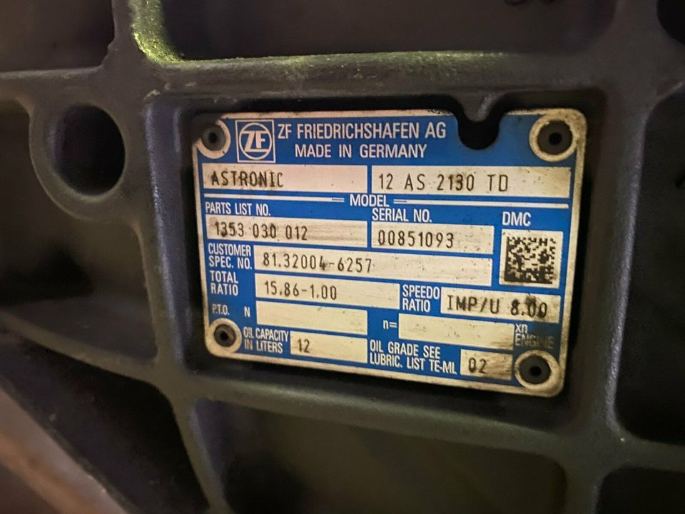 MAN TGX, TGS Getriebe ZF ASTRONIC 12 AS 2130 TD, 81.32004-6257 - Gearbox for Truck: picture 4 MAN TGX, TGS Getriebe ZF ASTRONIC 12 AS 2130 TD, 81.32004-6257 - Gearbox for Truck: picture 4