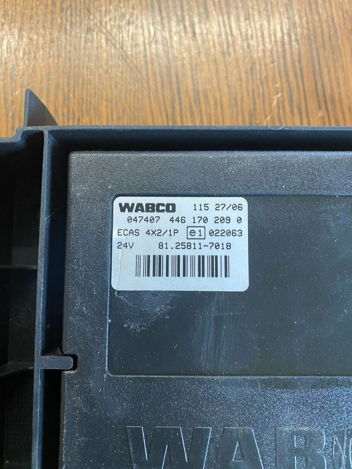 MAN WABCO Steuergerät ECAS 4*2 81.25811-7018 - ECU for Truck: picture 2 MAN WABCO Steuergerät ECAS 4*2 81.25811-7018 - ECU for Truck: picture 2