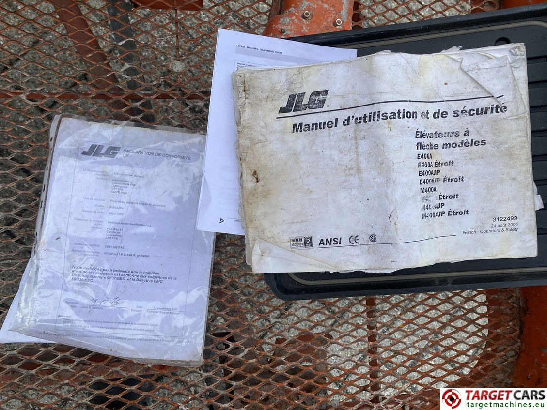 Articulated boom JLG E400AJPN NARROW ARTICULATED ELECTRIC BOOM WORK LIFT 1419CM W/JIBPLUS 09-2007 1148HRS: picture 31