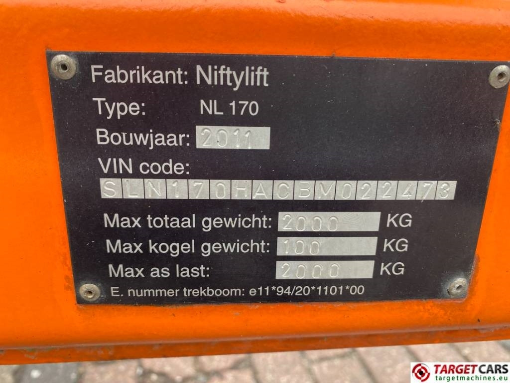 Leasing of Niftylift 170HAC Electric Towable Boom Work Lift 1710cm  Niftylift 170HAC Electric Towable Boom Work Lift 1710cm: picture 11